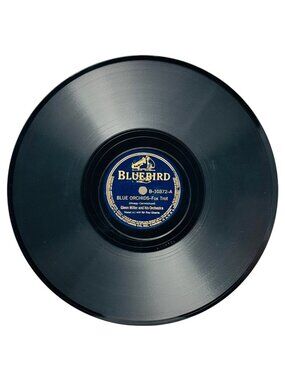 Glenn Miller Blue Orchids 10in Shellac 78 RPM Record Bluebird B-10372 Vintage